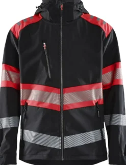 Softshell-takki Blåkläder 4494 Highvis musta/huomioväri