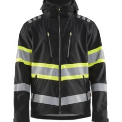 Softshell-takki Blåkläder 4494 Highvis musta/huomioväri