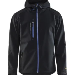 Softshell-takki Blåkläder 4949 musta/keskisininen