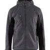 Softshell-takki Blåkläder 4753 Unite hupulla harmaa/musta