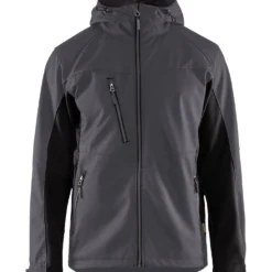 Softshell-takki Blåkläder 4753 Unite hupulla harmaa/musta