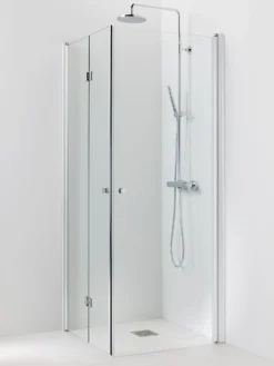 Suihkukulma Vihtan Ocean 3+5 800/800 mm kääntyvä + taittuva suora kirkas lasi