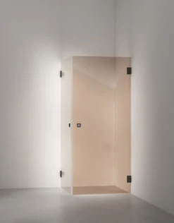 Suihkunurkka INR Arc 12 Original, pronssilasi, mattamusta profiili, mittatilaus