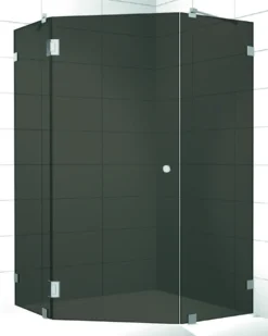 Suihkunurkkaus Elegance 12 musta mittatilaus