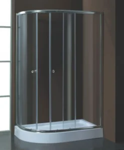 Suihkunurkkaus Harma DN038 ja Suihkuallas 120x85x195cm kirkas lasi