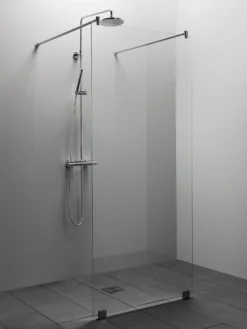 Suihkuseinä Vihtan Elegance 2 mittatilaus kirkas lasi kromi