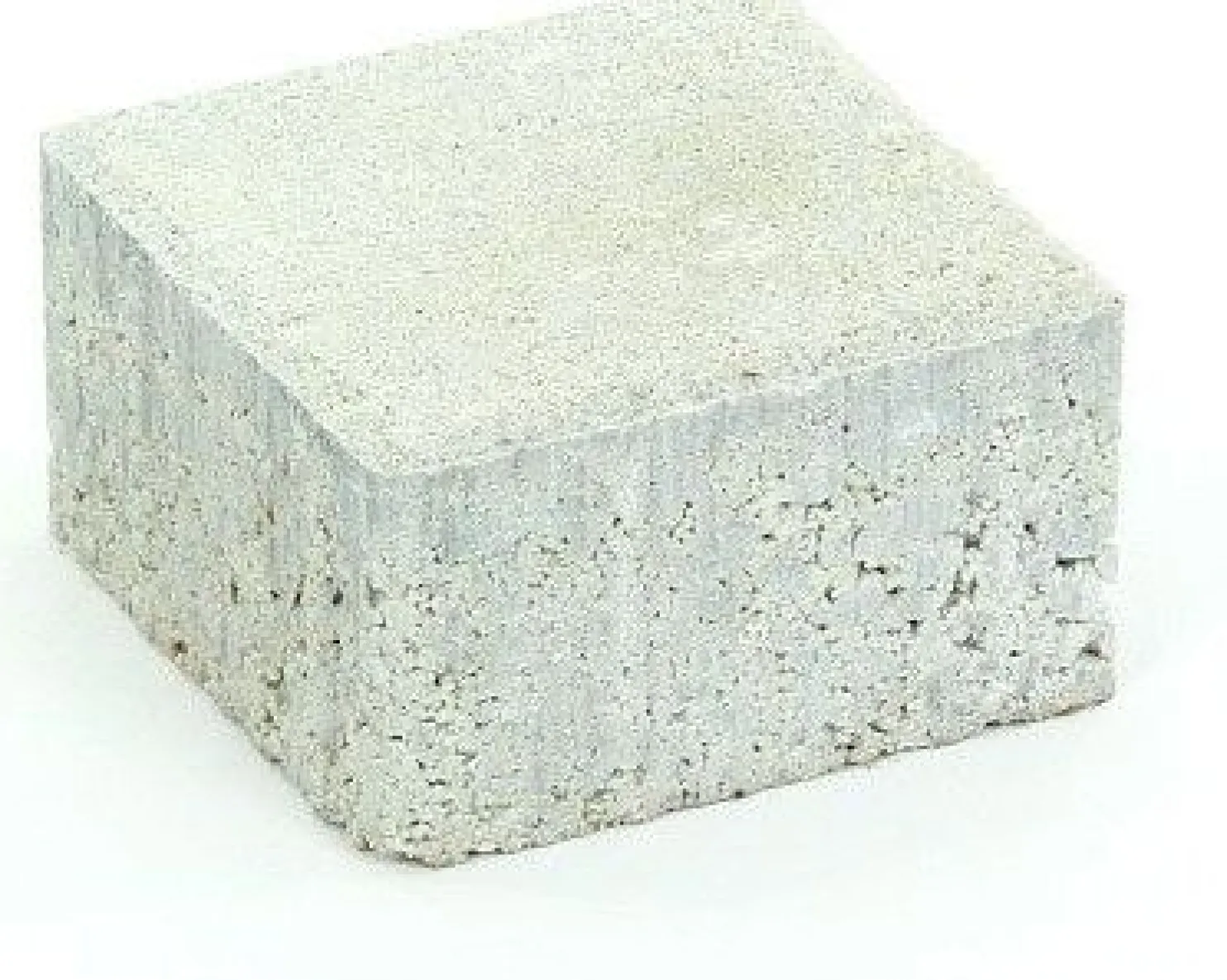 Suojatiekivi Rudus Kartanonoppa 80 138x138x80 mm sileä valkoinen