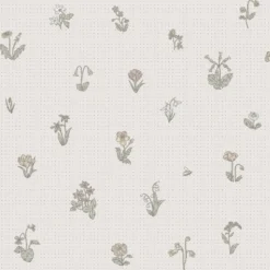 Tapetti Sandberg Maja, non-woven, pilkullinen, romanttinen, vaalea
