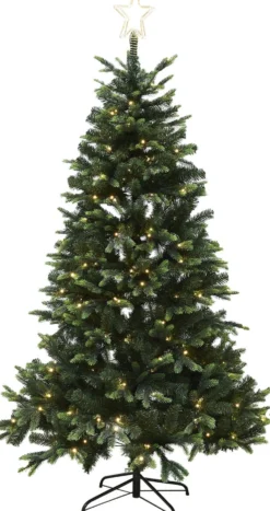 Tekojoulukuusi Nordic Winter Lifa 150cm PE/PVC valoilla ja latvatähdellä