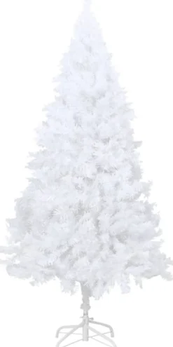 Tekojoulukuusi paksuilla oksilla, valkoinen, 180cm, PVC