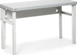 Teollisuuspöytä Sovella HEVI, 1500x630 mm, teräs, harmaa