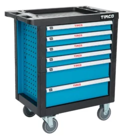 Työkaluvaunu työkaluilla Timco 6 ltk 220-osainen sininen