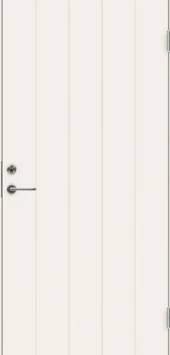 Ulko-ovi Swedoor Clever P-100, 9-10x21, maalattu valkoinen NCS S 0502-Y, karmi 105mm