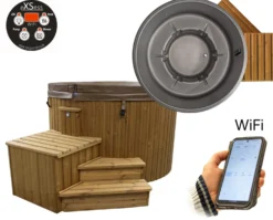 Ulkoporeallas SpaDealers TopSpa xs Wifi 6 hlöä brown/dark grey