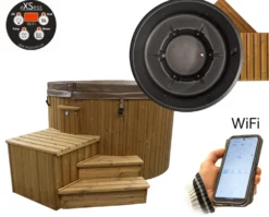 Ulkoporeallas SpaDealers TopSpa xs Wifi 6 hlöä brown/graphite black