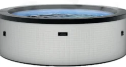Ulkoporeallas Wave Spa Tahoe, 4 hlöä, 70 suutinta, WiFi, pyöreä, koottava, harmaa