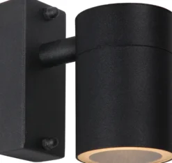 Ulkoseinävalaisin Lucide Arne-LED Ø6.3 cm 1x5W IP44 musta