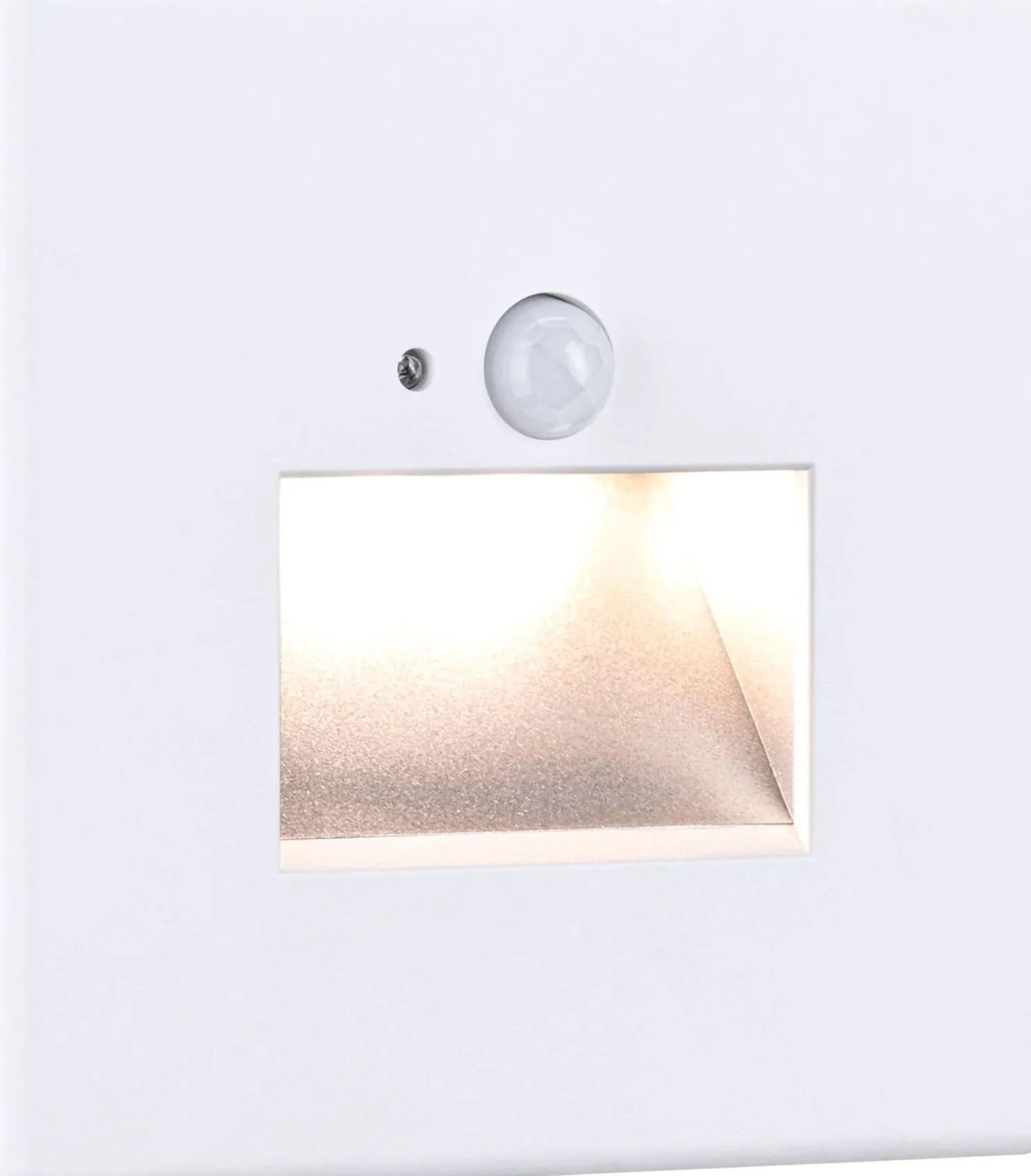 Upotettava LED-seinävalaisin Paulmann Edge Quadro 80x42mm 1.2W 25lm 2700K liiketunnistin