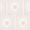 Upotettava LED-seinävalaisinsarja Paulmann LumiTiles, 5 valaisinta, IP44, 10x10cm, 2700K, himmennettävä, valkoinen