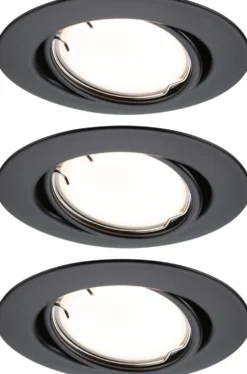 Upotettava LED-valaisin Paulmann Base Coin, 3kpl, Smart Home Zigbee 3.0, Ø90mm, himmennettävä, 3000K, eri värejä