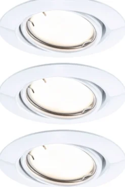 Upotettava LED-valaisin Paulmann Base Coin, 3kpl, Smart Home Zigbee 3.0, Ø90mm, himmennettävä, 3000K, eri värejä