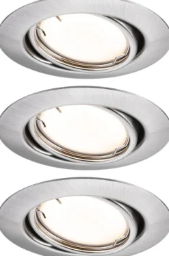 Upotettava LED-valaisin Paulmann Base Coin, 3kpl, Smart Home Zigbee 3.0, Ø90mm, himmennettävä, 3000K, eri värejä