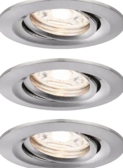 Upotettava LED-valaisin Paulmann Nova Mini Plus Coin, 3kpl, Ø66mm, 300lm, 2700K, himmennettävä, eri värejä