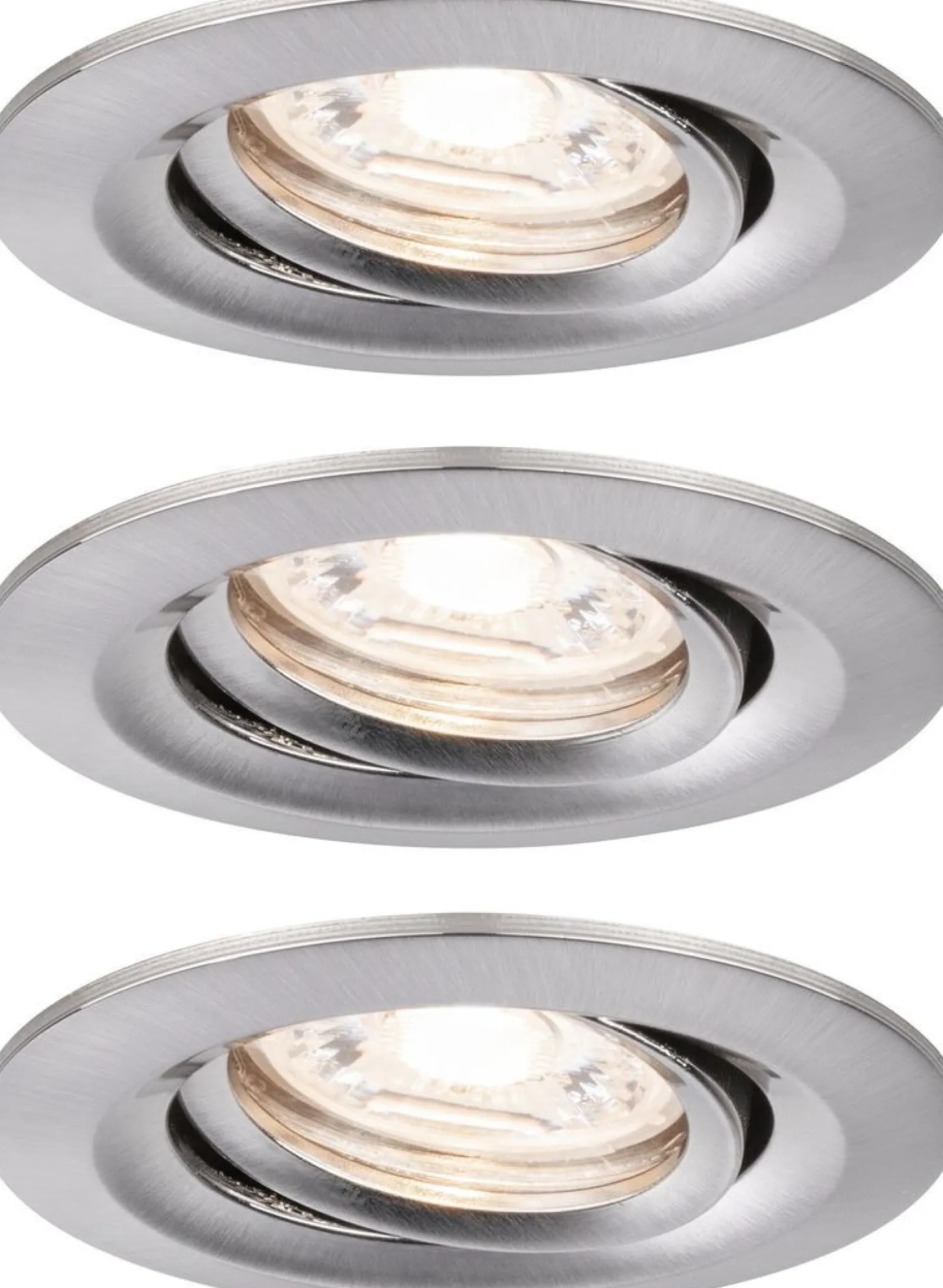 Upotettava LED-valaisin Paulmann Nova Mini Plus Coin, 3kpl, Ø66mm, 300lm, 2700K, himmennettävä, eri värejä