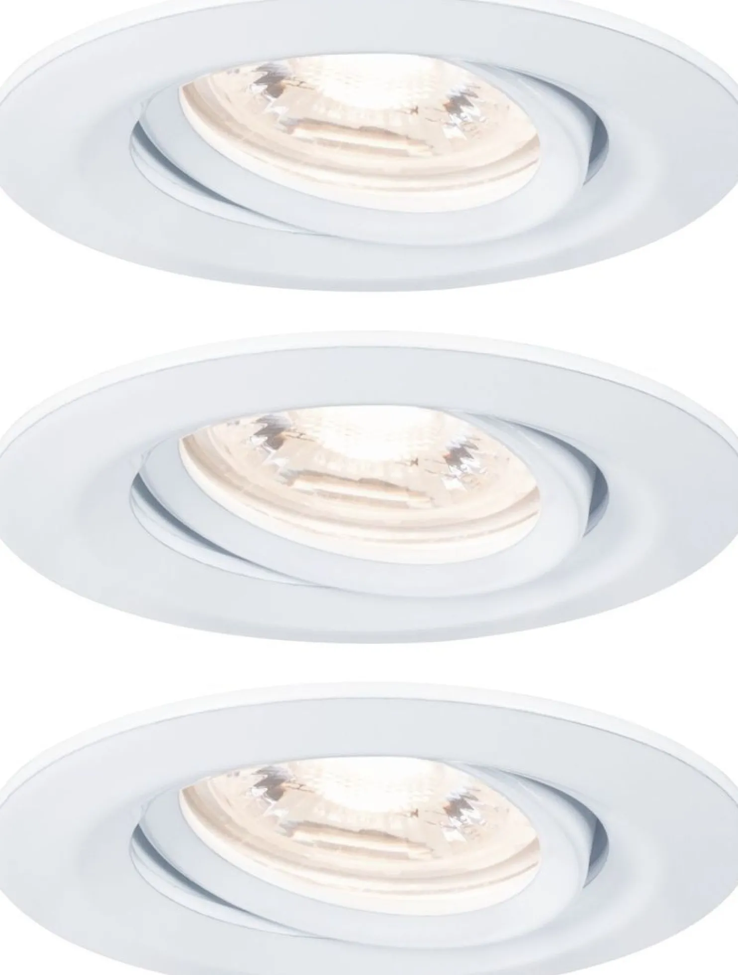 Upotettava LED-valaisin Paulmann Nova Mini Plus Coin, 3kpl, Ø66mm, 300lm, 2700K, himmennettävä, eri värejä