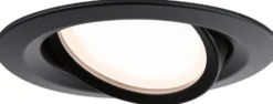 Upotettava LED-valaisin Paulmann Nova Plus Coin, IP65, Ø93mm, 6W, 470lm, himmennettävä, 2700K, mattamusta