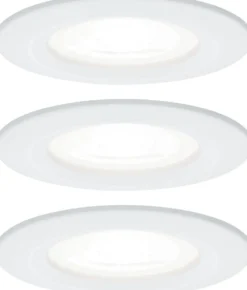 Upotettava LED-valaisin Paulmann Nova Rigid, 3kpl, IP44, Ø78mm, GU10, 6.5W, 4000K, eri värejä