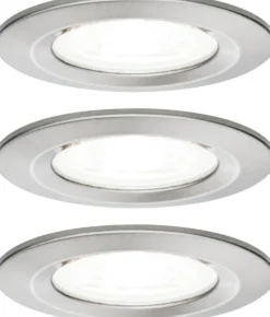 Upotettava LED-valaisin Paulmann Nova Rigid, 3kpl, IP44, Ø78mm, GU10, 6.5W, 4000K, eri värejä