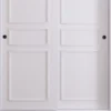 Vaatekaappi liukuovilla Linento Furniture Martin, 120cm, valkoinen