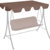 Vaihtokatos puutarhakeinuun ruskea 192x147 cm 270 g/m²