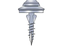 Valokateruuvi Keraplast 4,8 x 32 mm rst, 100 kpl, aluslevyllä