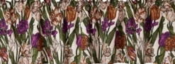 Verhokappa Vallila Kukoistus, terra/purppura, 60x250 cm