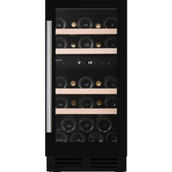 Viinikaappi Dunavox DAUF32.78DB, 38cm, 2 lämpötila-aluetta, integroitava, musta