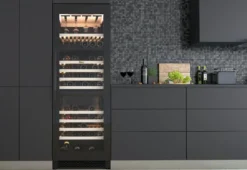 Viinikaappi Thermex Winemex 145, 59.5cm, 3 lämpötila-aluetta, vapaasti seisova, musta