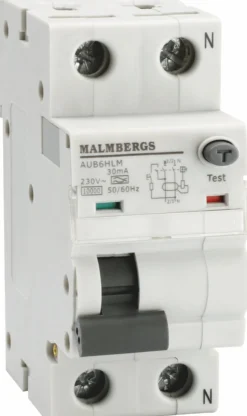 Vikavirtajohdonsuoja Malmbergs 10A 30mA 2-napainen C