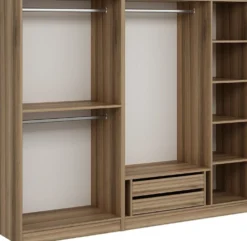 Walk-in closet Linento Furniture Kale 210x225cm ilman ovia eri värejä