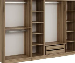 Walk-in closet Linento Furniture Kale 7670 210x270cm ruskea