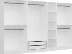 Walk-in closet Linento Furniture Kale 4931 190x315cm valkoinen