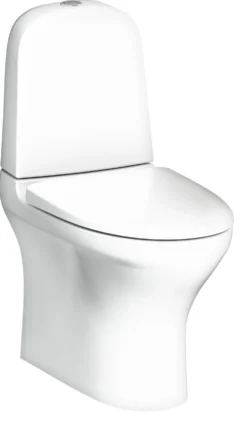 WC-istuin Gustavsberg Estetic, piilotettu S/P-lukko, Hygienic Flush, kaksoishuuhtelu, Soft Close -kannella, C+ liimakiinnitys, mattavalkoinen