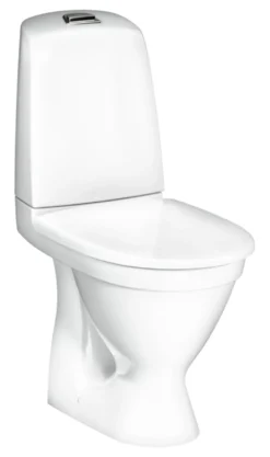 WC-istuin Gustavsberg Nautic 1510 Hygienic Flush piilo-P kaksoishuuhtelu vakiokansi