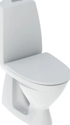 WC-istuin IDO Basic, piilo-S-lukko, 2-huuhtelu, istuinkannella