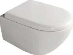 WC-istuin Kerasan Aquatech Rimless seinämalli valkoinen