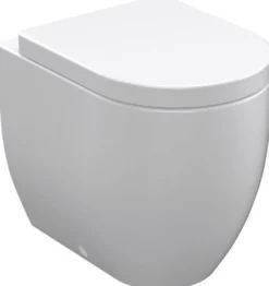 WC-istuin Kerasan Flo S/P-lukko lattiamalli valkoinen