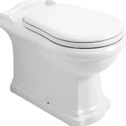 WC-istuin Kerasan Retro lattiamalli S/P-lukko valkoinen