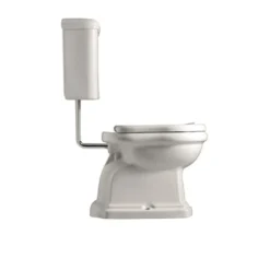 WC-istuin Kerasan Retro 2 P-lukko keraamisella alasäiliöllä kromi