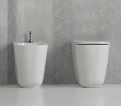 WC-istuin Kerasan Tribeca Rimless 5118 lattiamalli valkoinen